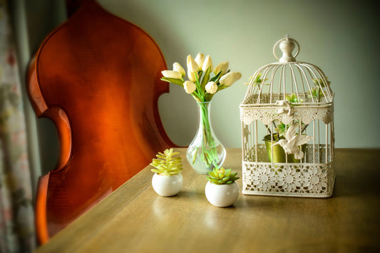 Transparent Glass Flower Vase