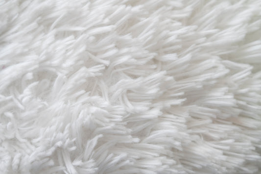 White Furry Feather Rug